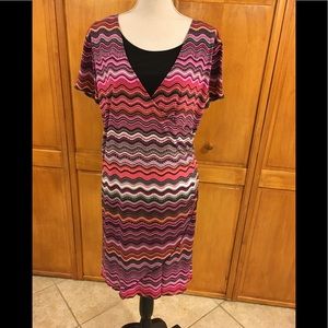 Pretty faux-wrap dress!